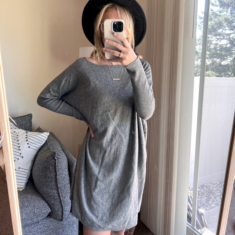 Impressions Boutique Grey Sweaterdress